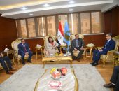 وصول وزيرى التنمية المحلية والهجرة إلى محافظة الغربية لتفقد بعض المشروعات 