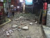 إنهيار بلكونة عقار قديم بحى الجمرك بالإسكندرية دون اصابات