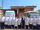 الكشف على 1500 مريض فى قافلة علاجية بقرية موسى العربي بالدقهلية 