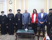 محافظ الجيزة يستقبل وفود الكنائس بالمحافظة للتهنئة بعيد الأضحى