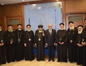 محافظ بورسعيد يستقبل وفدا من الكنيسة برئاسة الأنبا تادرس للتهنئة بعيد الأضحى