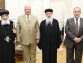 محافظ القاهرة يستقبل وفد الكنيسة الأرثوذكسية للتهنئة بالعيد