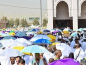 المظلات الشمسية .. توفر الوقاية للحجاج في مشعر عرفات