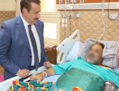 محافظ المنوفية يتفقد مستشفى شبين الكوم التعليمى للاطمئنان على انتظام العمل