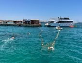 وزيرة البيئة تشرف على أعمال الرصد الساحلى بالبحر الأحمر.. صور