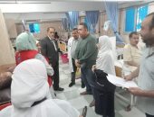 وكيل "صحة المنوفية" يتفقد مستشفى الشهداء المركزى لمتابعة جاهزيته لاستقبال العيد
