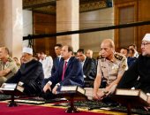 الرئيس السيسي يؤدى صلاة عيد الأضحى بمسجد القوات الجوية.. صور