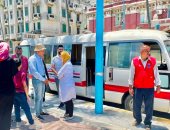 الفرق الثابتة والمتنقلة بحملة "100 يوم صحة" تجوب شوارع الإسكندرية.. صور