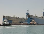 أسامة ربيع: وصول الحوض العائم بحمولة 35 ألف طن ترسانة بورسعيد البحرية
