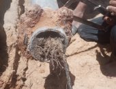 رئيس مياه القناة: استخراج جذور الأشجار من شبكات قرية النصر وعودة المياه للقرية