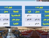 السكة الحديد تشغل ثالث قطارات التالجو الفاخرة على خط القاهرة الإسكندرية والعكس
