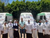 حياة كريمة ببنى سويف: الكشف وتوفير العلاج لـ862 حالة قافلة مجانية بقرية عبد اللطيف يوسف