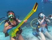 حفل موسيقى فى قاع البحر بفلوريدا للتوعية بحماية الشعاب المرجانية.. فيديو وصور