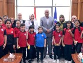 محافظ السويس يلتقى طلاب المدرسة المصرية اليابانية بالمحافظة