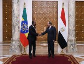 الرئيس السيسى يبحث مع رئيس وزراء إثيوبيا قضية سد النهضة.. فيديو