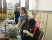 حملة "100 يوم صحة" تقدم خدماتها بكنيسة ماري مينا في كفر الشيخ.. صور