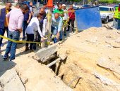 محافظ الإسكندرية يتفقد أعمال مشروع فصل شبكة مياه الأمطار 