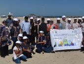 إطلاق أولى فعاليات مبادرة "لا للبلاستيك" من شاطئ العريش شمال سيناء.. صور