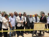 محافظ بنى سويف يتفقد سير العمل بمشروع إنشاء محطة معالجة مياه الصرف الصحى بدلهانس