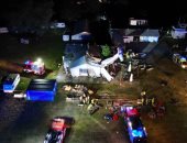 مصرع 5 أشخاص إثر تحطم طائرة صغيرة فى بولندا.. صور وفيديو