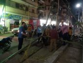 حملات ليلية لإزالة الاشغالات غرب مدينة كفر الشيخ