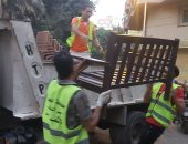 رفع إشغالات الكافيهات من شارع مصدق بالدقى استجابة لشكاوى المواطنين