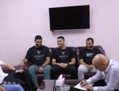 رئيس اتحاد الكاراتيه يجتمع مع لاعبى المنتخب والأجهزة الفنية