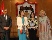 وزيرة الثقافة ونظيرتها الأردنية تشهدان تكريم عدد من المبدعين المصريين والعرب ‏
