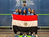 فتيات الذهب.. مراسم تتويج منتخب ناشئات الاسكواش ببطولة العالم "صور"