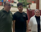 العاشر علمى رياضة وأسرته: عرفنا الخبر من "اليوم السابع" وفخورون بهذا التفوق "فيديو وصور"