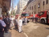 محافظ القاهرة يشرف على إطفاء حريق وزارة الأوقاف ويشكل لجنة لفحص المبنى