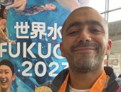 أحمد حمدي يحرز ذهبية 400 متر متنوع فى بطولة العالم للسباحة للماسترز باليابان