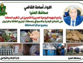 "تموين المنيا" تضبط 118 مخالفة خلال حملات على المخابز والأسواق