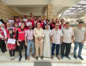 الهلال الأحمر يحتفل بمائة يوم من العطاء على أرض شمال سيناء.. صور