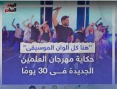 "هنا كل ألوان الموسيقى".. حكاية مهرجان العلمين الجديدة فى 30 يومًا "فيديو"