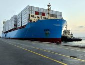 ميناء شرق بورسعيد يستقبل أول سفينة تعمل بالوقود الأخضر فى العالم