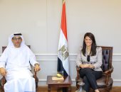 وزيرة التعاون الدولى تعقد اجتماعًا مع رئيس اللجنة التنفيذية لمكتب أبوظبي للصادرات (أدكس)