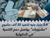 2.8 مليار جنيه لتنفيذ 22 ألف مشروع.. "مشروعك" يواصل دعم التنمية فى الدقهلية