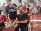 شباب كفر القديم بمركز بلبيس يتبرعون بـ300 كيس دم