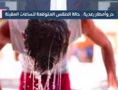 حر فى أماكن وأمطار رعدية فى أخرى.. تعرف على حالة الطقس اليوم (فيديو)