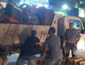 رفع 331 حالة إشغال وضبط دراجات نارية مخالفة خلال حملة بالدقى.. صور