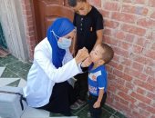 حملة التطعيم ضد مرض شلل الأطفال بشمال سيناء تتواصل من منزل لآخر.. صور