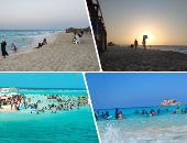 "مالديف مصر".. شواطئ مطروح تجذب 6 ملايين سائح ومصطاف سنويا.. تتميز بالمياه النقية والرمال البيضاء والهدوء.. المصريون والأجانب وقعوا فى غرام كليوباترا و روميل والليدو والعوام والهنا والفيروز.. صور