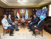 محافظ كفر الشيخ يستقبل وفد "حياة كريمة" بالمحافظة لبحث سبل التعاون