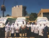 حياة كريمة.. الكشف وتوفير العلاج لـ 1805 مواطنين فى قافلة مجانية ببنى سويف