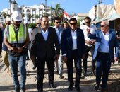 وزير الرياضة والمحافظ يتفقدان أعمال تطوير استاد بورسعيد الجديد