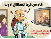 المصريون "ذابوا" من فرط جمال مهرجان القلعة.. بكاريكاتير اليوم السابع