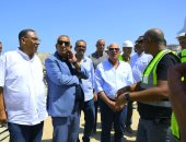 "الغضبان" و "أبو على" يتفقدان مشروع استاد النادى المصرى فى بورسعيد