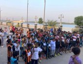"الشباب والرياضة" ينظم ماراثون بمشاركة 200 طفل بمدينة إدفو بأسوان.. صور