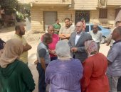 نائب محافظ الجيزة يتفقد أعمال تطوير طريق البدرشين ومتفرعاته بالحوامدية